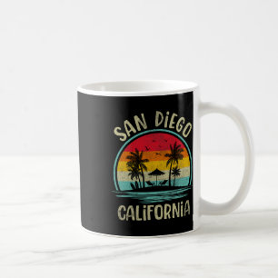 Caneca De Café Praia de San Diego Califórnia Palmeiras Família Ve