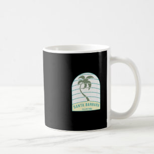 Caneca De Café Praia de Santa Bárbara Califórnia Palmeira Ca Féri