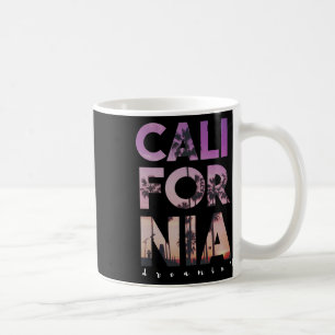 Caneca De Café Praia de sonho da Califórnia Palmeira de Verão Fér