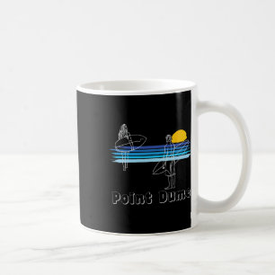 Caneca De Café Praia de Surf de Point Dume Rapaz Rapariga Surfand