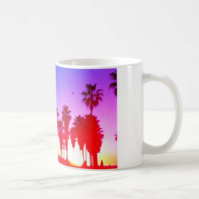 Caneca De Café Praia de Veneza das palmeiras (Direita)