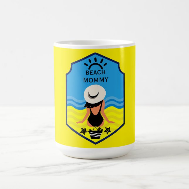 Caneca De Café Praia de Verão Essencial (Centro)