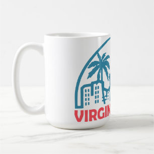 Caneca De Café Praia de verão na Virgínia - Virgínia