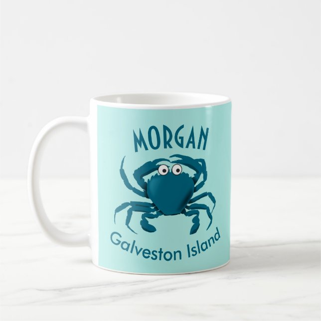 Caneca de Café Praia do Caranguejo Azul (Esquerda)