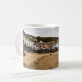 Caneca De Café Praia e Frente da Vila do Porto de Staithes