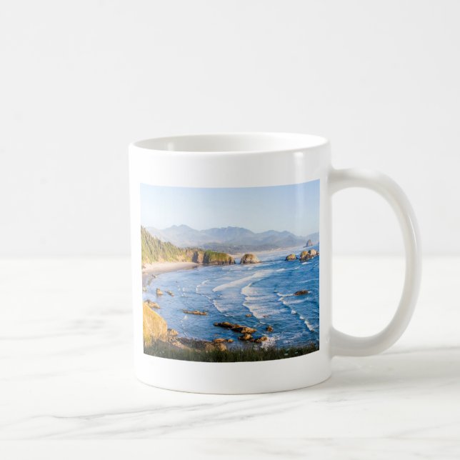 Caneca De Café Praia Oregon do canhão (Direita)