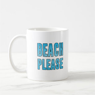 Caneca De Café Praia, por favor