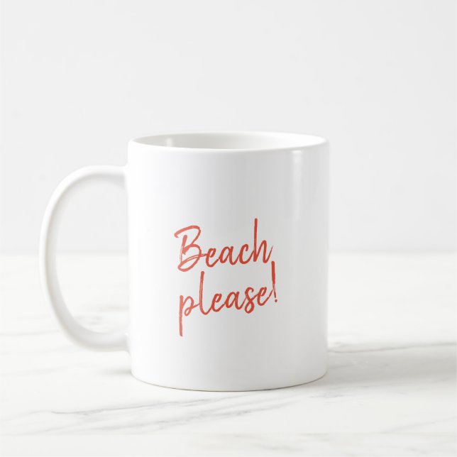 Caneca De Café Praia, por favor. (Esquerda)