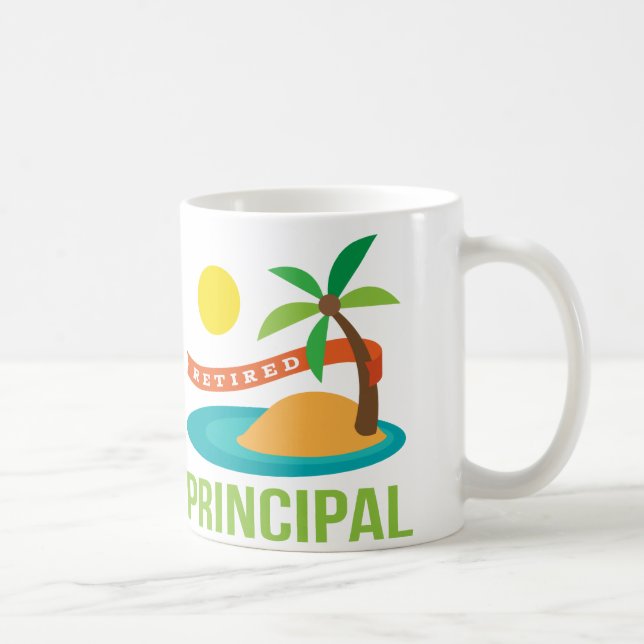 Caneca De Café Praia principal aposentada (Direita)
