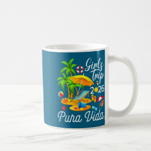 Caneca De Café Praia pura vida costa rica verão tropical garotas