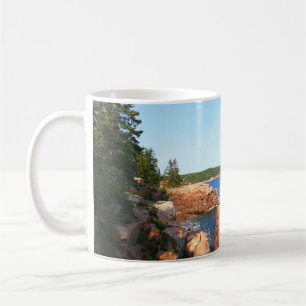 Caneca De Café Praia Rochosa de Acadia perto de Thunder Hole