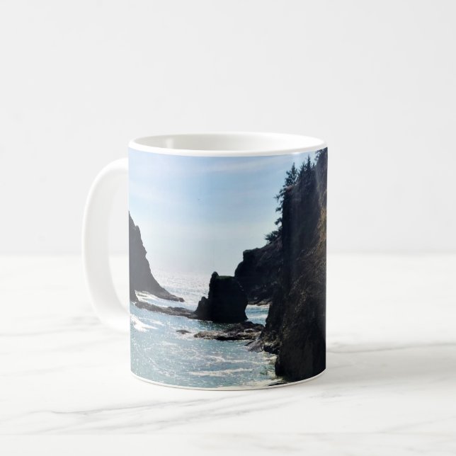 Caneca De Café Praia Secreta, Samuel H. Boardman, Oregon (Frente Esquerda)