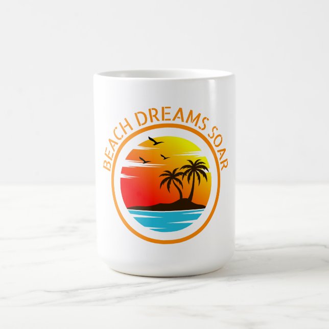 Caneca De Café Praia Sonha Soar: Reversos Costeiros (Centro)