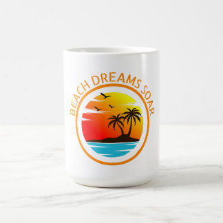 Caneca De Café Praia Sonha Soar: Reversos Costeiros