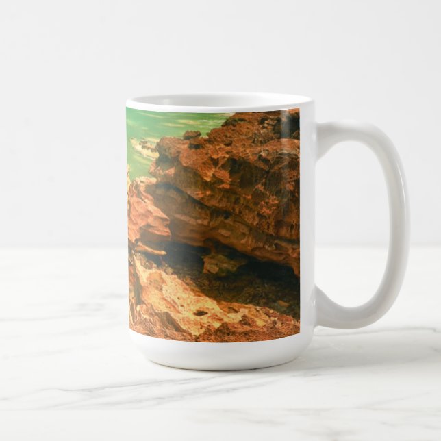 Caneca De Café Praia | Tasmânia de Frasers (Direita)