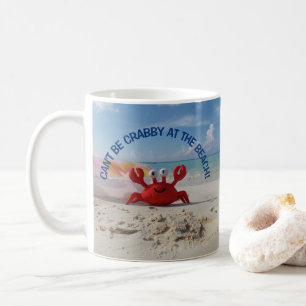 Caneca De Café Praia Tropical Turquesa Água Areia Branca De Cara