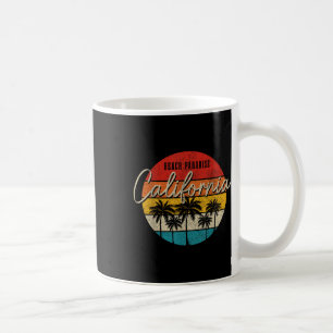 Caneca De Café Praias da Califórnia Paraíso Vintage Palm Trees Su