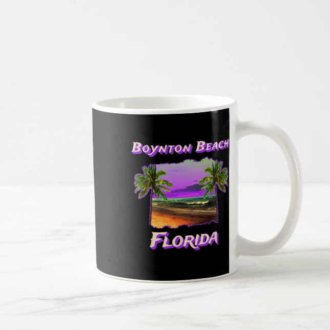 Caneca De Café Praias De Boynton Beach, Flórida (Direita)