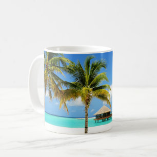 Caneca De Café Praias Tropicais   Ilha e laguna, Maldivas