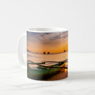 Caneca De Café Praias Tropicais   Praia Branca de Boracay