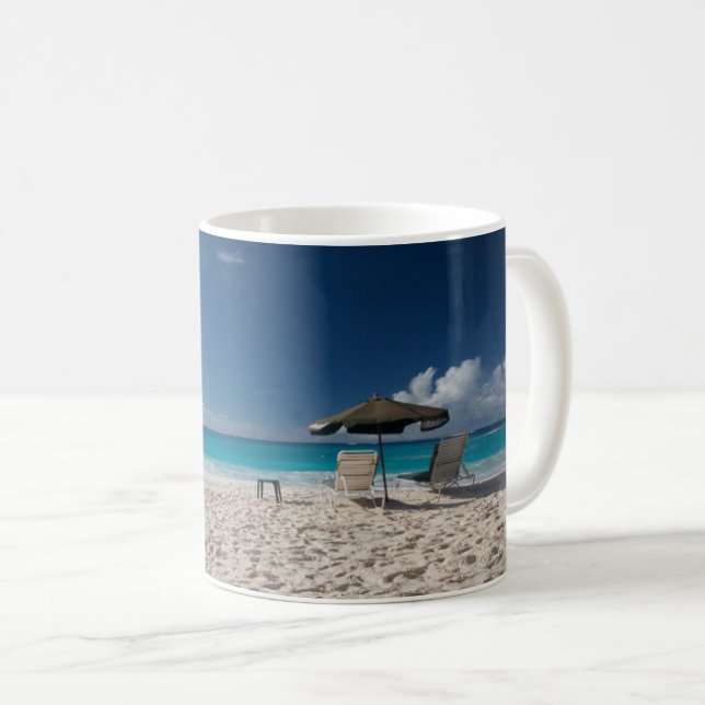 Caneca De Café Praias Tropicais | Sandy Beach, Anguilla (Frente Esquerda)