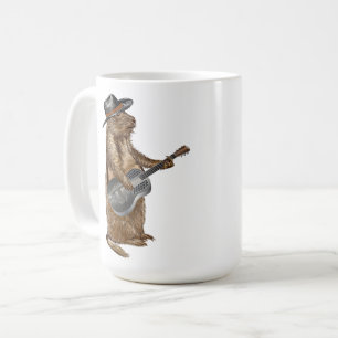 Caneca De Café Prairie Dog Guitar