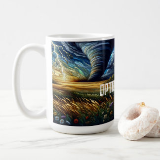 Caneca De Café Prairie Tornado Stainado Glass Art