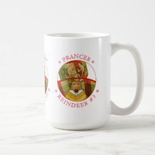 Caneca De Café PRANCER REINDEER Tall White Mug