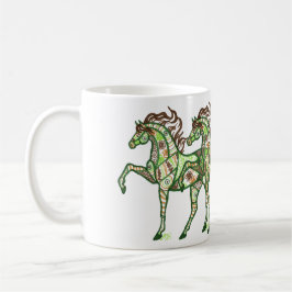 Caneca de café Prancing celta do cavalo
