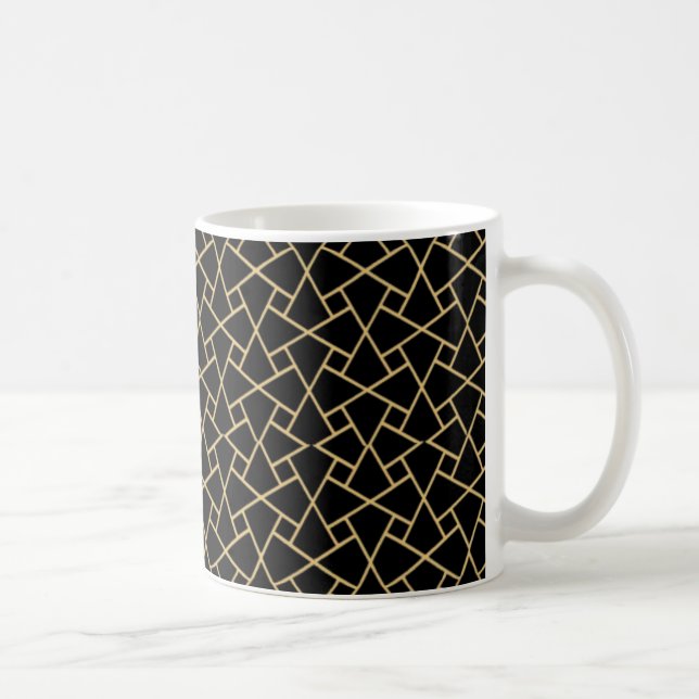 Caneca De Café Prata de café preto islâmico com efeito Dourado (Direita)