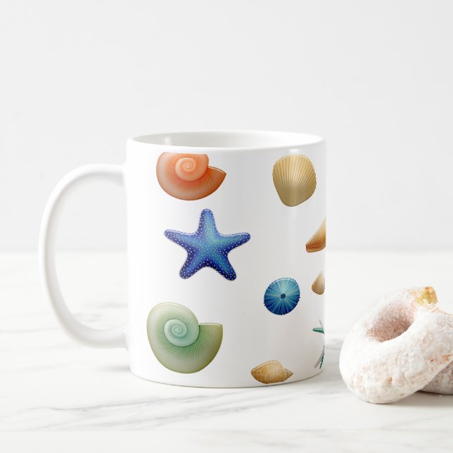 Caneca De Café Prateleiras marítimas (Com Donut)