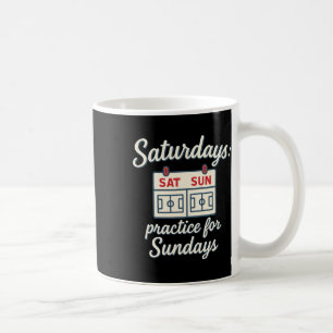 Caneca De Café Prática de Sábado Para o Romance do Pai de Futebol