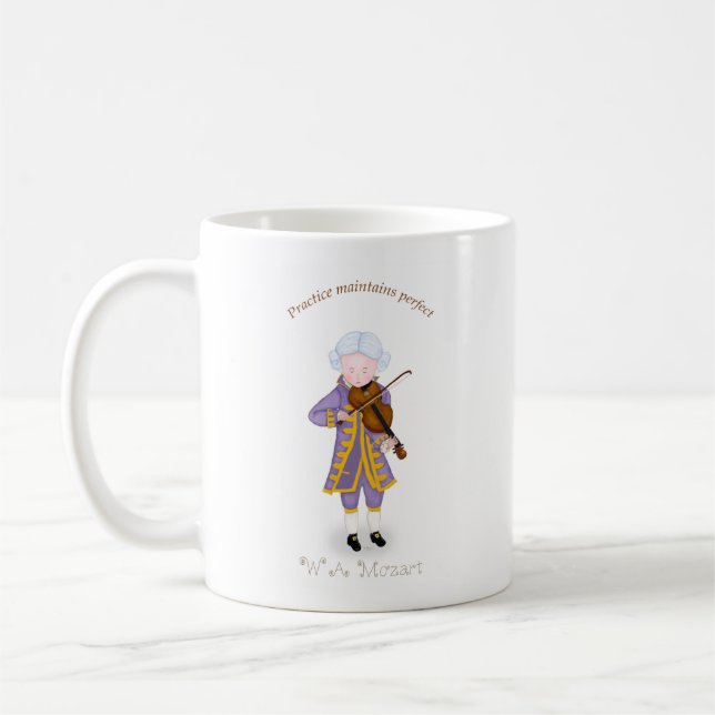 Caneca De Café Prática Mantém Perfeito (Violino) (Esquerda)