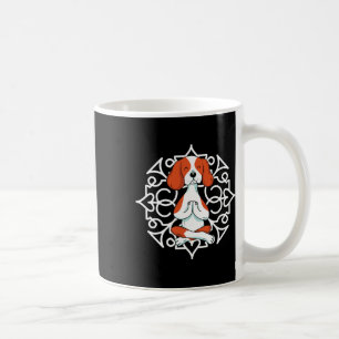 Caneca De Café Praticante de Yoga com Cão Beagle Patas Meditar In