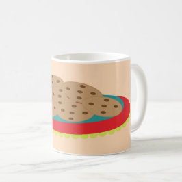 Caneca De Café Prato de Biscoitos