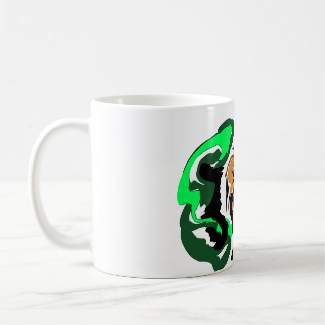 Caneca De Café Prazer de inverno do lobo (Esquerda)