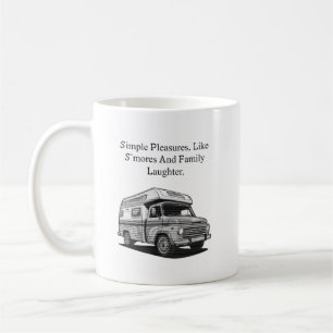 Caneca De Café Prazeres Simples S'mores Risos Familiares Fogueira