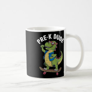 Caneca De Café Pré-escolar Dude Dinossauro Skateboarding Crianças