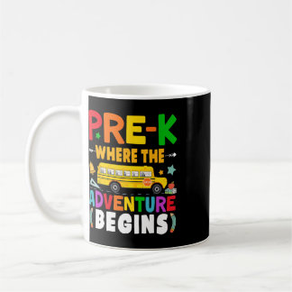 Caneca De Café Pré-k Primeiro Dia De Aula Professor Pré K Aluno K