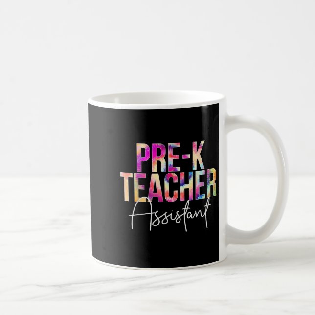 Caneca De Café Pre-k Teacher Istant Tie Dye Back To School Apprec (Direita)
