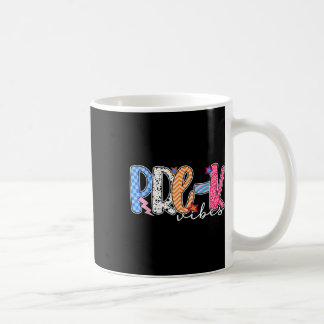 Caneca De Café Pré-k Vibes Pré-k Equipe Retro-Volta À Escola