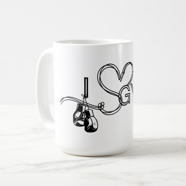 Caneca De Café Pre-Workout Punch Boxing Mug (Frente Esquerda)