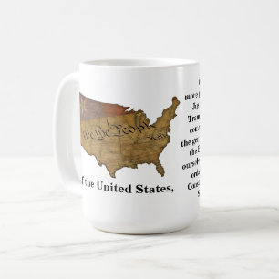 Caneca De Café Preâmbulo da Constituição dos Estados Unidos