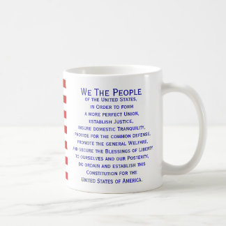 Caneca De Café Preâmbulo da Constituição Flag Mug