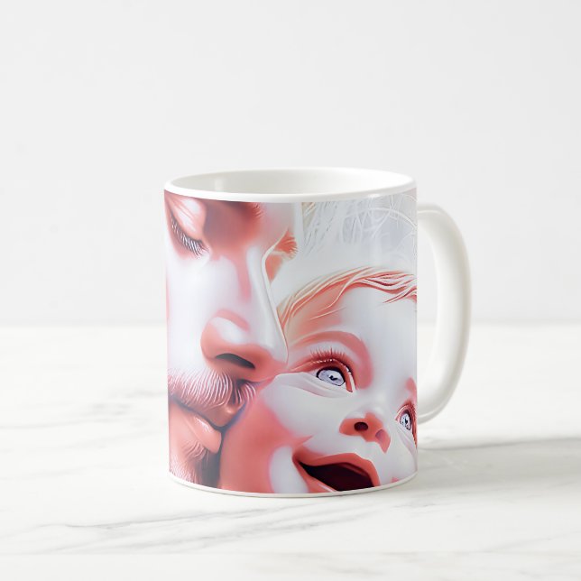 Caneca De Café Precioso Padre Baby Bond (Frente Esquerda)