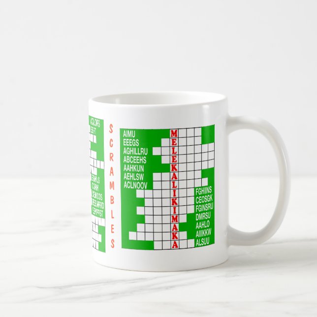 Caneca De Café Precipitações da palavra do Natal (Direita)