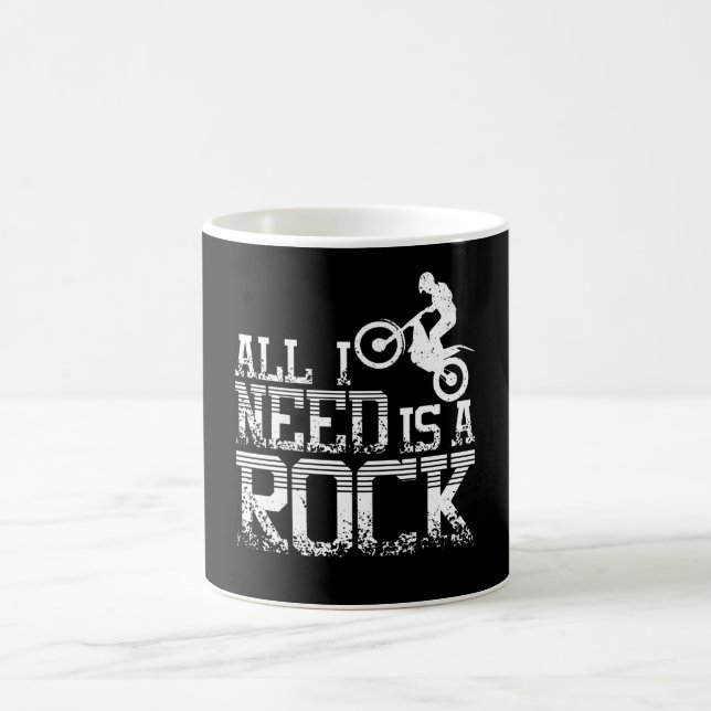 Caneca De Café Precisa de uma bicicleta de ensaio Rock Moto (Centro)