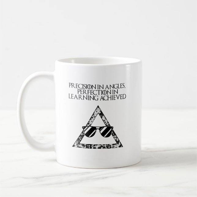 Caneca De Café Precision Angles Perfection Learning Math (Esquerda)