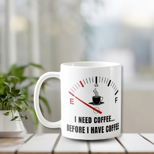 Caneca De Café Preciso De Café Antes Do Café.