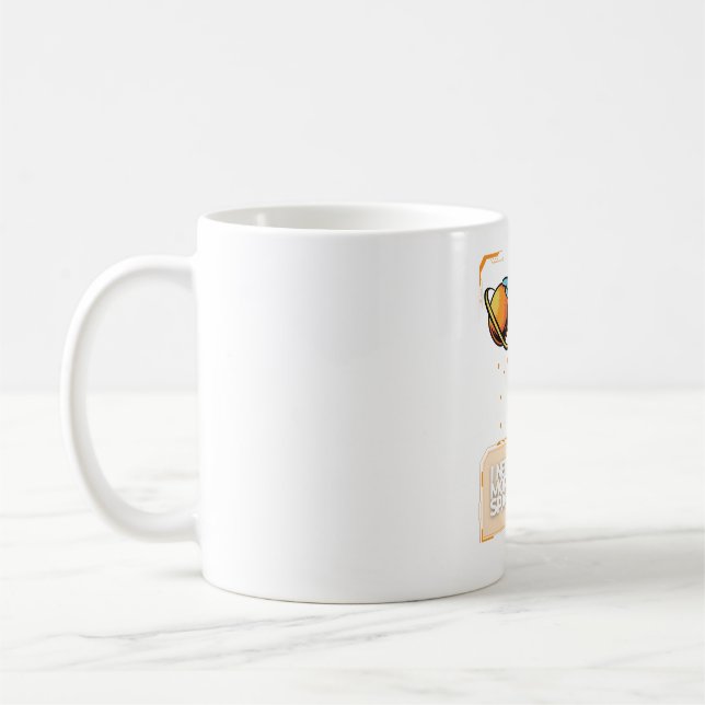 Caneca De Café Preciso De Mais Espaço. | Astronauta Design cósmic (Esquerda)